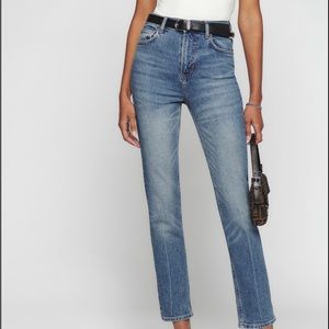 Reformation Liza high rise straight jeans size 29